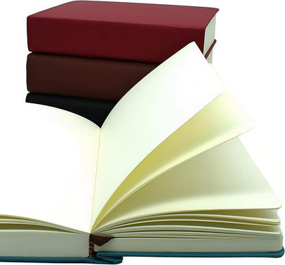 jooact Thick Sketchbook 660 Pages Notebook Soft Faux Leather Cover Journal 80GSM Paper Notepad Drawing Book Memo Writing Sketch Pad Diary Notebook