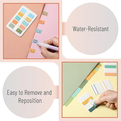 Mr. Pen- Sticky Index Tabs, 500 Pcs, 21 Sets, Colorful Sticky Tabs for Notebooks, Page Markers, Page Tabs for Binders, Page Tabs Sticky Tabs for Books, Notebook Tabs, Book Sticky Tabs for Notebooks