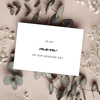 Wedding Day Card for My Mom, To My Mom On Our Wedding Day Card, Mom Of The Bride/Groom Gifts.（Mom B）, 6*4