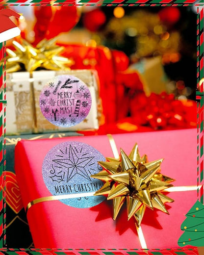 2 x 2 Round Thermal Labels, for M110/M120/M220/M221 Label Maker, 2 inch Circle Thermal Sticker Labels for Business and Home, 140 Labels for Printer,Starry Pink Purple