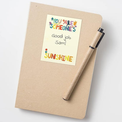 Gotcha Covered Notebooks Multicolor 3" x 4" Repositionable Floral Classroom Sticky Note Set - Six Colorful Encouragement Pads - Made in The USA