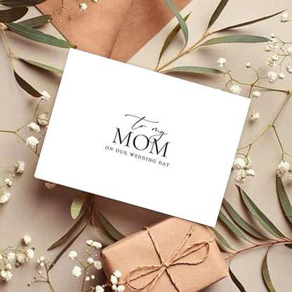 Wedding Day Card for My Mom, To My Mom On Our Wedding Day Card, Mom Of The Bride/Groom Gifts.（Mom A）