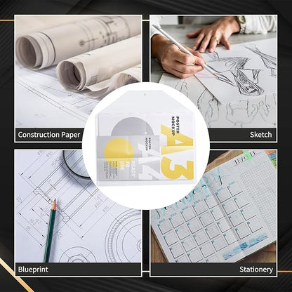 10 Pieces 11x17 inch Tabloid Size Document Folder Organizers with Snap Closure Clear Snap Closure File Folder Folder Poly Oversized Envelope File Folder Closure Plastic Folders for Office School Home