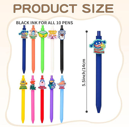 10Pcs Funny Ballpoint Pens with Amusing Sayings | Cute Sarcastic Emotional Support for Adults Bulk for Coworkers Team Staff Funny Office Stationary(Funny)