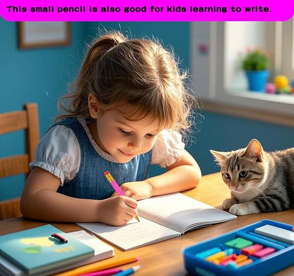 Adhere 25pcs Golf Pencils with Eraser Pre sharpened Hexagon half Wooden Pencils Graphite 2B for Golf Event Scoring,Classroom,Wedding,Company Meetings,Pew, Pocket (Rose Red)