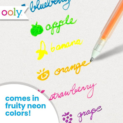 Ooly Yummy Yummy Scented Gel Pen Bundle of 12 Pens, Easter Activities for Kids, Includes Scented 6 Neon and 6 Metallic Gel Pens, 1.00mm NIB Great Art & Stationery Supplies