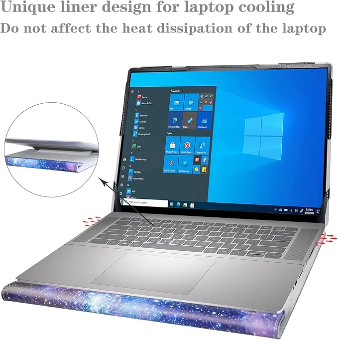 Alapmk Protective Case for Dell Latitude 7640 7650/Inspiron 16 2-in-1 7640 7645 7630 7635 7620/Inspiron 16 5640 5635 5630 5620 5625/Inspiron 16 Plus 7640 7630 7620/Vostro 16 5640 5630 5635 16",Galaxy