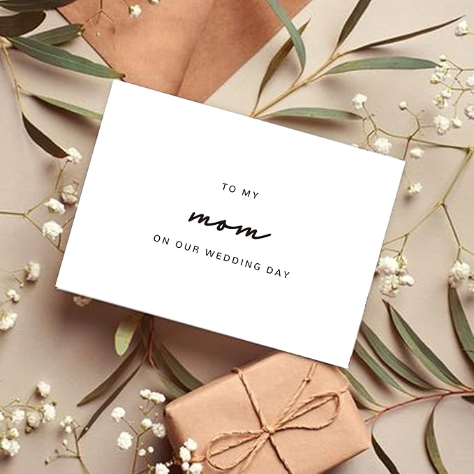 Wedding Day Card for My Mom, To My Mom On Our Wedding Day Card, Mom Of The Bride/Groom Gifts.（Mom B）, 6*4