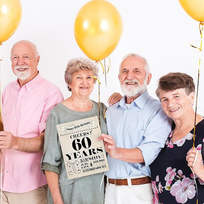 60th Birthday Card, 60th Birthday Gifts for Women Men, 60th Birthday Decorations for Him Her, Back in 1965 Birthday Card