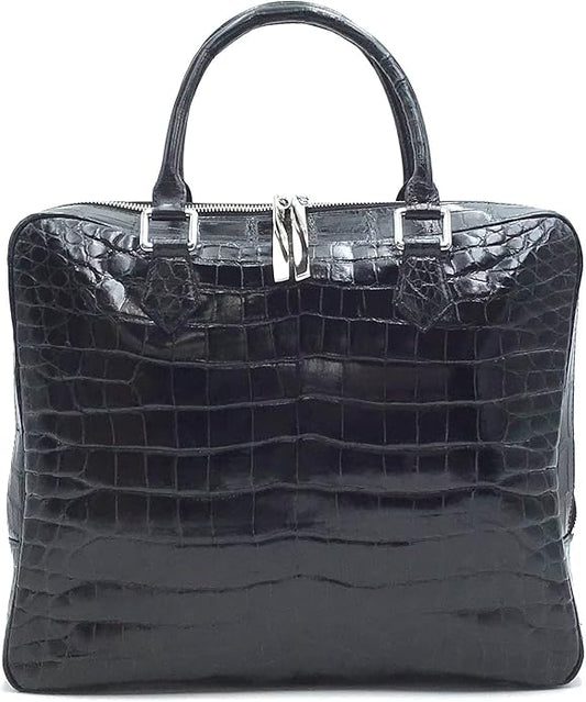Masami Handmade Genuine Crocodile Leather Business Bag, Briefcase, Japanese brand, Leather bag