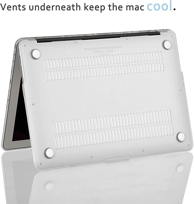 Case for MacBook Air 13 inch A1466 A1369 2010-2017 Release, 5 in 1 Matte Clear Hard Shell&Keyboard Cover&Screen Protector&Webcam Cover Compatible with Older Version Air 13.3 - Garden Flowers