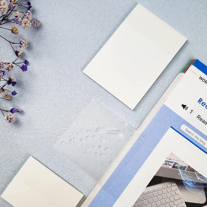 Transparent Sticky Notes 500 Sheets, 1.5 x 2 in Clear Sticky Notes, See Through Invisible Translucent Sticky Notes Waterproof Self-Stick Note Pads for School, Office (10 Packs)