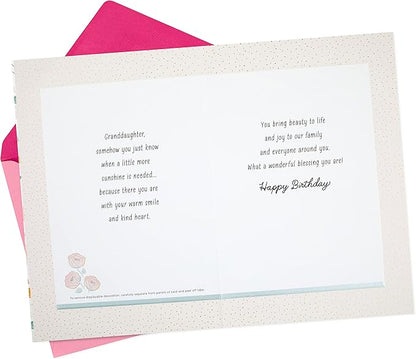 Hallmark Birthday Card for Granddaughter (Removable Heart Ornament)