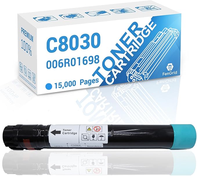 AltaLink C8030 Cyan Toner Cartridge 006R01698 Compatible with Xerox AltaLink C8030 C8035 C8045 C8055 C8070 ( Cyan, 15,000 Pages )