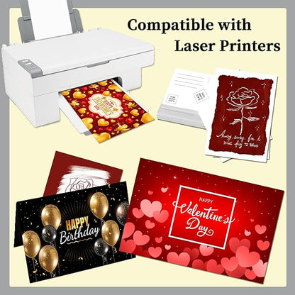 50 Pack Blank Postcard for Mailing, 4x6 Thick 14pt Mailable Post Cards Set for DIY Greeting Cards Thank You Card and More (White)