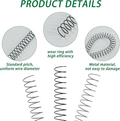 Rayson 14.3mm Spiral Wire Coil for Binding, 4:1 Pitch, 48-Loops, 9/16" Metal Coil Comb Binding 115 Sheets Capacity, Black Color & Pack of 100