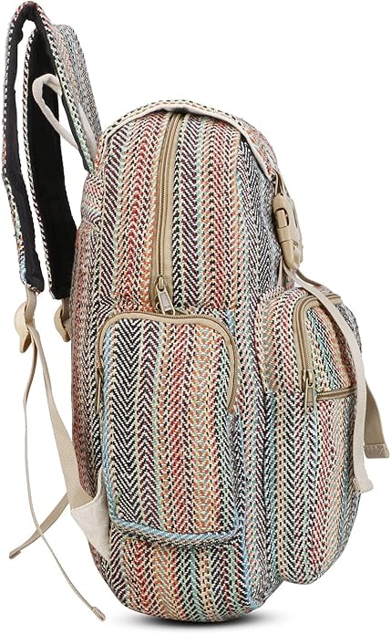 LONGING TO BUY Himalyan Hemp Laptop Bag Backpack/Traveller Bag, Hemp Laptop Bag