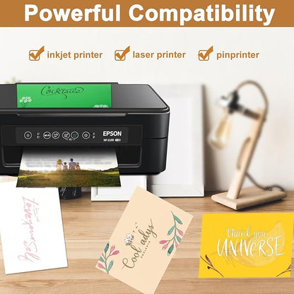 28 Sheets Shimmer Yellow Cardstock 8.5 x 11 Craft Paper, 250gsm/92lb Thick Printer Paper Card Stock for DIY Making Cards, Office, Scrapbooking, Invitations, Memos, Wedding