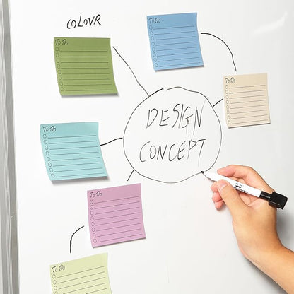 Mr. Pen- to Do List Sticky Notes, 3"x4", 9Pads, 450 Sheets, Earth Pastel Colors, to Do List Notepad, Lined Sticky Notes, to Do List Planner, Daily to Do List Notepad, to Do Notepad, Todo List Notepad