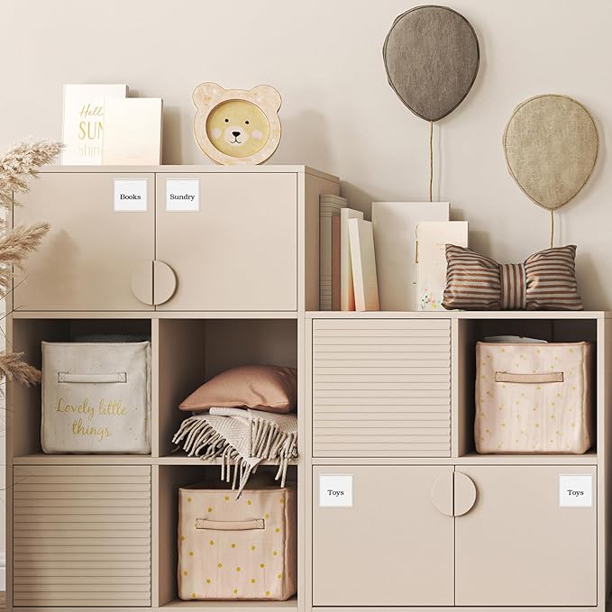 36 Pack Adhesive 3.5" x 3.5" Index Card Pockets with Top Open for Loading, Clear Plastic Labels Holders for Storage Bins Library Card Totes Shelves