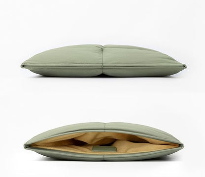 Comfyable Puffy Laptop Sleeve 13 Inch 14 Inch, Quilted Puffer Laptop Carrying Case for Women, Pillow Case Compatible for MacBook Air M3 2024 M2 M1, MacBook Pro M4 Pro/Max, 13 in 14 in Cover