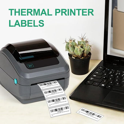 12 Rolls 3" X 1" Address Labels, 1300/Roll - Direct Thermal Labels Compatible with Zebra & Rollo Printers