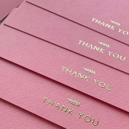 RUN2PRINT Thank You Cards with Envelopes and Stickers, Pack of 36