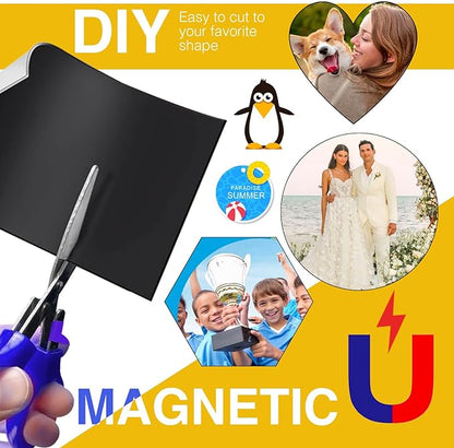 Printable Magnetic Sheets-30 Matte White Magnet Paper-Make fridge magnets, Personality Labels, Crafts-8.5" x 11",Magnet Photo Paper For Cut