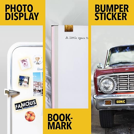 X-bet MAGNET Inkjet-Optimized Printable Magnetic Sheets - 8.5x11 Magnet Paper for DIY Stickers, Decorations, Labels - Easy to Print, Cut & Create Your Own Magnets (Glossy, 7pcs)