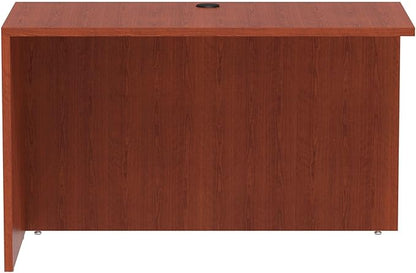 Alera ALEVA354824MC Valencia Series 47-1/4 in. x 23-5/8 in. x 29-1/2 in. Reversible Return/Bridge Shell - Cherry