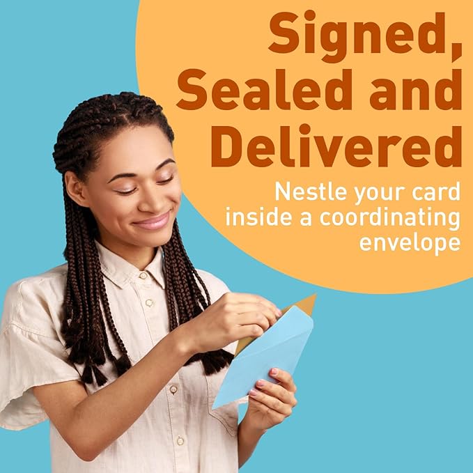 Sweetzer & Orange S&O Candy Thank You Cards with Envelopes - Blank Gold Foil sheets Set of 24 - Assorted Greeting Decor Cards, Pop Color Envelopes to Mix & Match