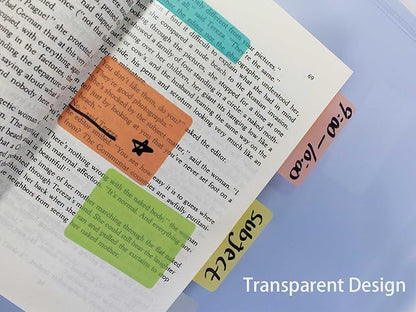 ELII 300 Pcs Tabs 2 Inch Sticky Index Tabs, Writable and Repositionable Book Tabs Page Tabs Colored Page Markers, Tabs for Books, Notebook Tabs, Tabs for Annotating Books (Pastel)