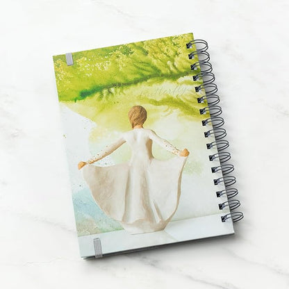 Willow Tree Butterfly Notebook, Lined, Spiral-bound, Hard-Cover Booklet to keep lists, thoughts, To-Dos and Reflections, Features Beautiful Image of Butterfly Carved Sculpture