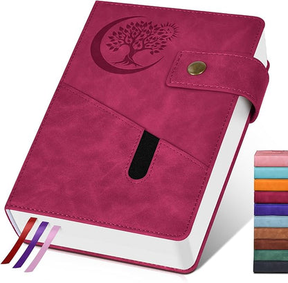 365 Page Thick Lined Journal Notebook for Men Women, A5 Leather Journals for Writing, Hardcover Notebooks for Work, School, Note Taking,Travel, Business,Personal Diary, College Ruled 5.9" x 8.4"