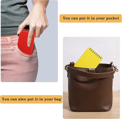 6pack Pocket Notebook Small Notepad Pocket Notepad Small Spiral Notebooks 3X5Inches (6)