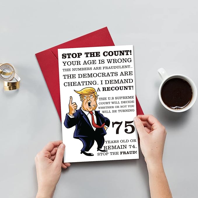 Ogeby Funny 75th Birthday Card, Hilarious 75 Years Old Birthday Card Gift for Friends, Dad, Mom, Husband, Wife, Brother, Sister