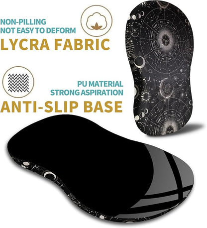 Hokafenle Ergonomic Mouse Pad Wrist Support with Massage Design, Wrist Rest Pain Relief Mousepad with Memory Foam&Non-Slip PU Base,Mouse Pads for Wireless Mouse (12x8 inch,Tarot Constellation)