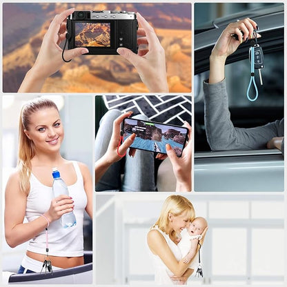 Wrist Strap Lanyard, 12 Pack Adjustable Wristlet Phone Lanyards for Keys, Cell Phone, Camera, USB Flash Drives, Flashlight, Keychain, ID Name Tag Badge(Mix Color)