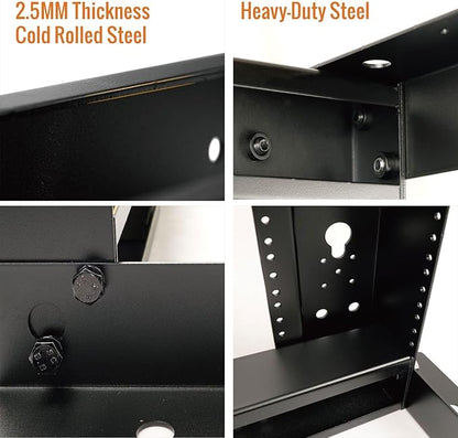 38U Open Frame Server Rack,4-Post Adjustable Depth 23.6 inch-39.3 inch Frame Rack,Professional It Rack for 19 inch Computer/AV/Data/IT Equipment,Tapped Hole