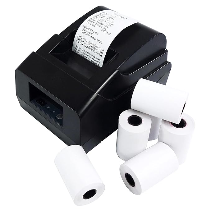 OausTect 2 1/4" x 85' Thermal Paper Roll for Credit Receipt, Cash Register, POS Paper, 400 Rolls