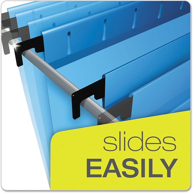 Pendaflex SureHook Reinforced Hanging Folders, Letter Size, Assorted Colors, 20 per Box (6152 1/5 ASST)