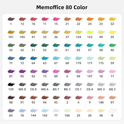 80 Colors Dual Tip Artist Alcohol Markers Set with Carrying Case - Perfect for Coloring, Drawing, Sketching, Card Making and Illustration - Perfect for Adults and Kids