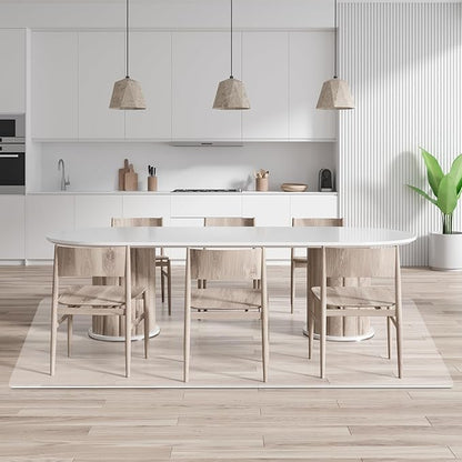 Clear Chair Mat for Hardwood Floors - 46''x72'' Heavy Duty Office Chair Mat, Rectangle Rolling Chair Mat for Hardwood, PVC Protector Hard Floor Mat for Computer&Desk Chair (46'' x 72'')