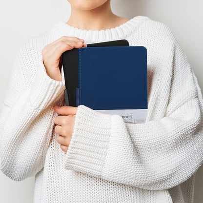 Hardcover Executive Notebooks, 160 Pages Line Ruled Classic Notebook Journal, Leather Notebooks with Pen for Bussiness College Writing Black