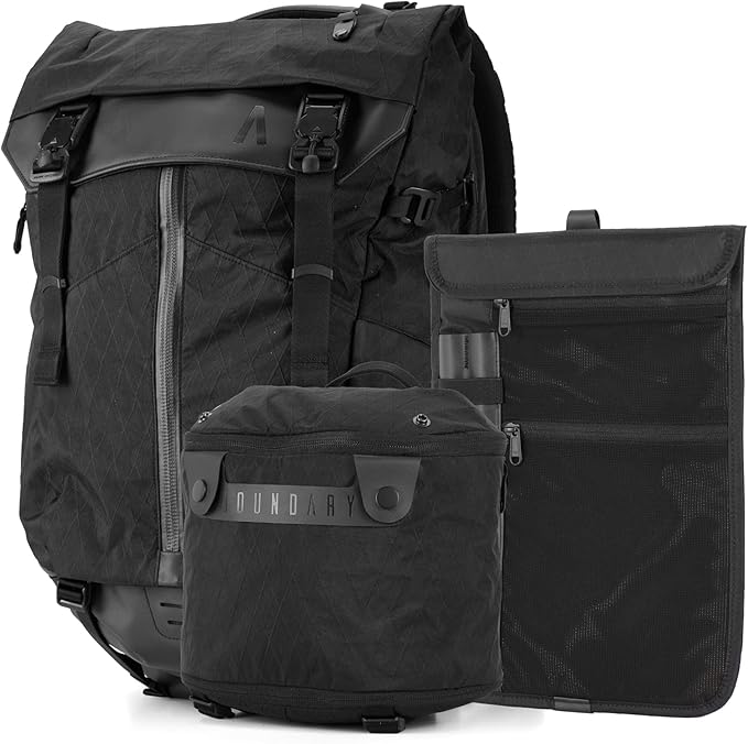 Prima System - 3-in-1 Travel Backpack, Camera Bag and Laptop Sleeve (Jet Black X-Pac)