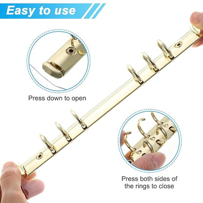 PATIKIL A7 Clear Binder Cover, Soft PVC Bling Loose Leaf Binder Protector Refillable Notebook Shell with Snap Button Closure for DIY Meeting Notebook Folder, Clear