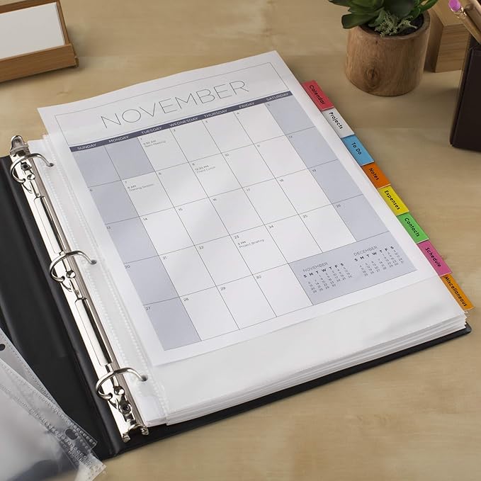 Avery Big Tab Extra-Wide Insertable Dividers for 3 Ring Binders, 8-Tab Set, Multicolor, 6 Sets (21211)