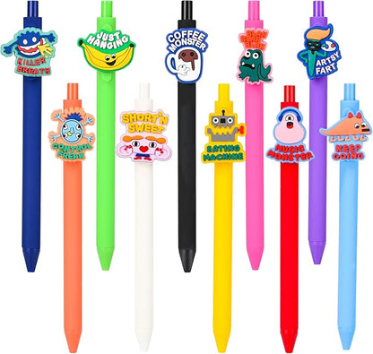 10Pcs Funny Ballpoint Pens with Amusing Sayings | Cute Sarcastic Emotional Support for Adults Bulk for Coworkers Team Staff Funny Office Stationary(Funny)