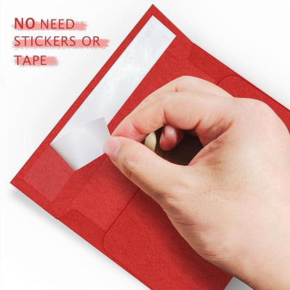 Red 5x7 Envelopes 100 Pack, Goefun A7 Self Seal Printable Invitation Envelopes for 5x7 Cards, Christmas, Birthday, Engagement, Anniversaries, 5.25 x 7.25 in, 120 GSM