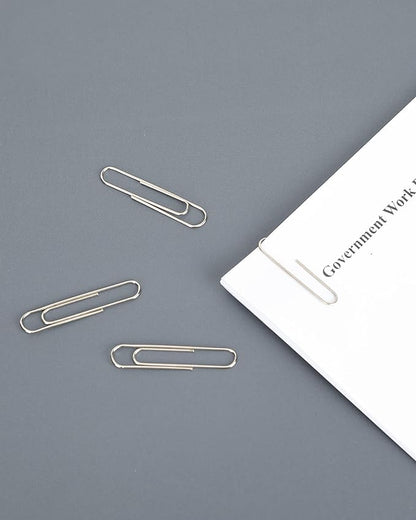PAPERPAL Jumbo Paper Clips Nonskid, 300 Large Paper Clips (3 Boxes of 100 Each), Paperclips for Office School & Personal Use, Daily DIY, 2" Silver Heavy Duty Non-Skid Paper Clips Jumbo Size
